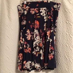LOFT Floral skirt